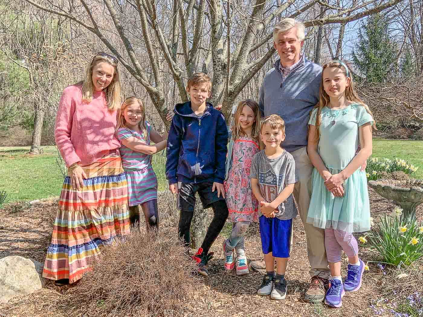 family photo at our new home