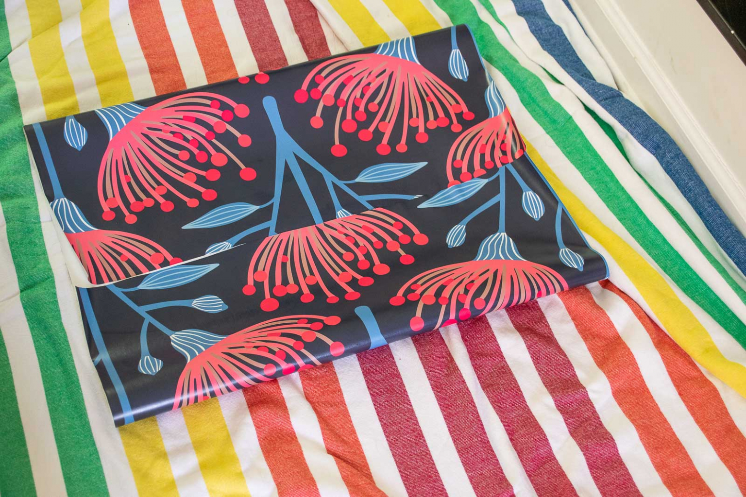 Giving our Fireplace Mantel a New Look with Wallpaper - At Charlotte’s