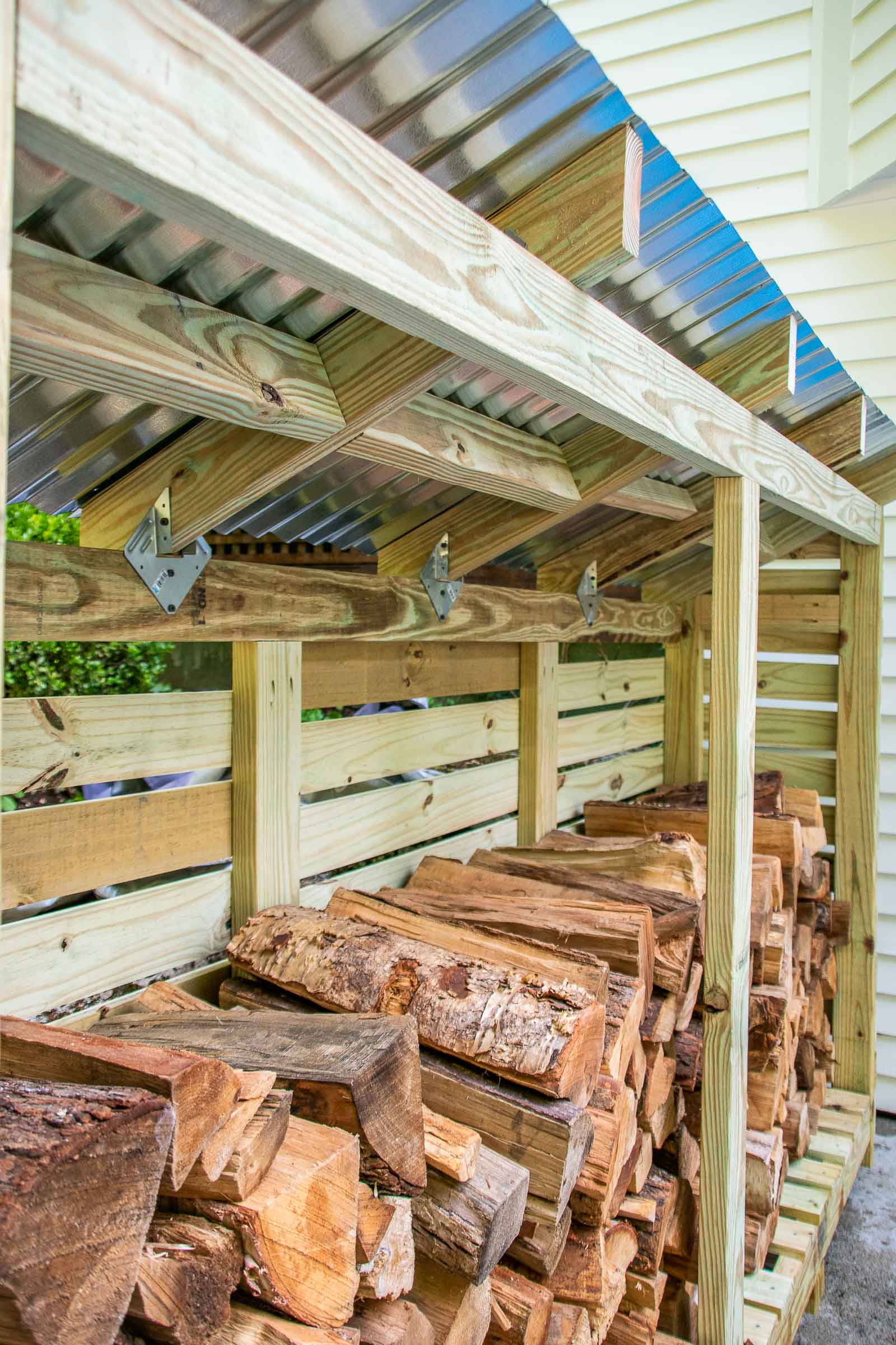 How to Build Your Own Firewood Shed - At Charlotte's House