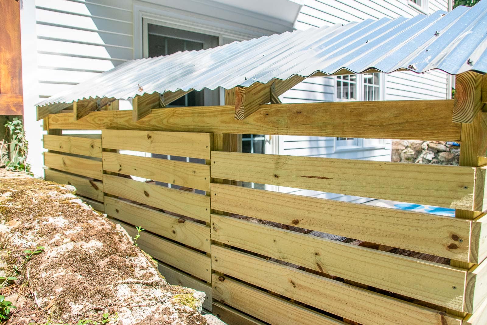 adding siding to back of the shed