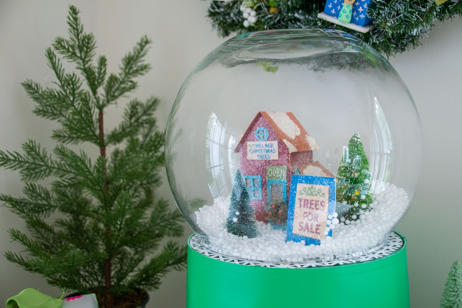 How to Make an Oversized Christmas Snow Globe At Charlotte's House