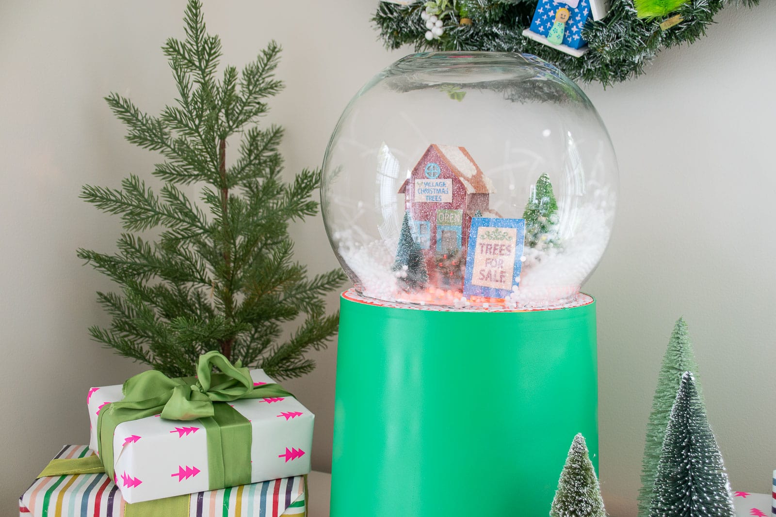 How to Make an Oversized Christmas Snow Globe At Charlotte's House
