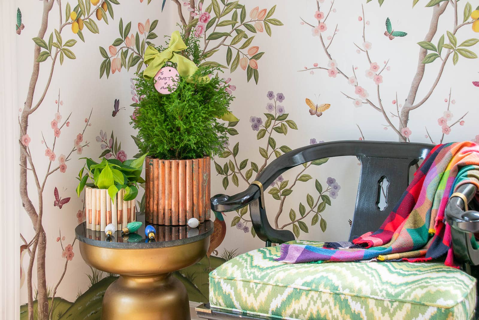 Copper Pipe Side Table DIY - A Beautiful Mess