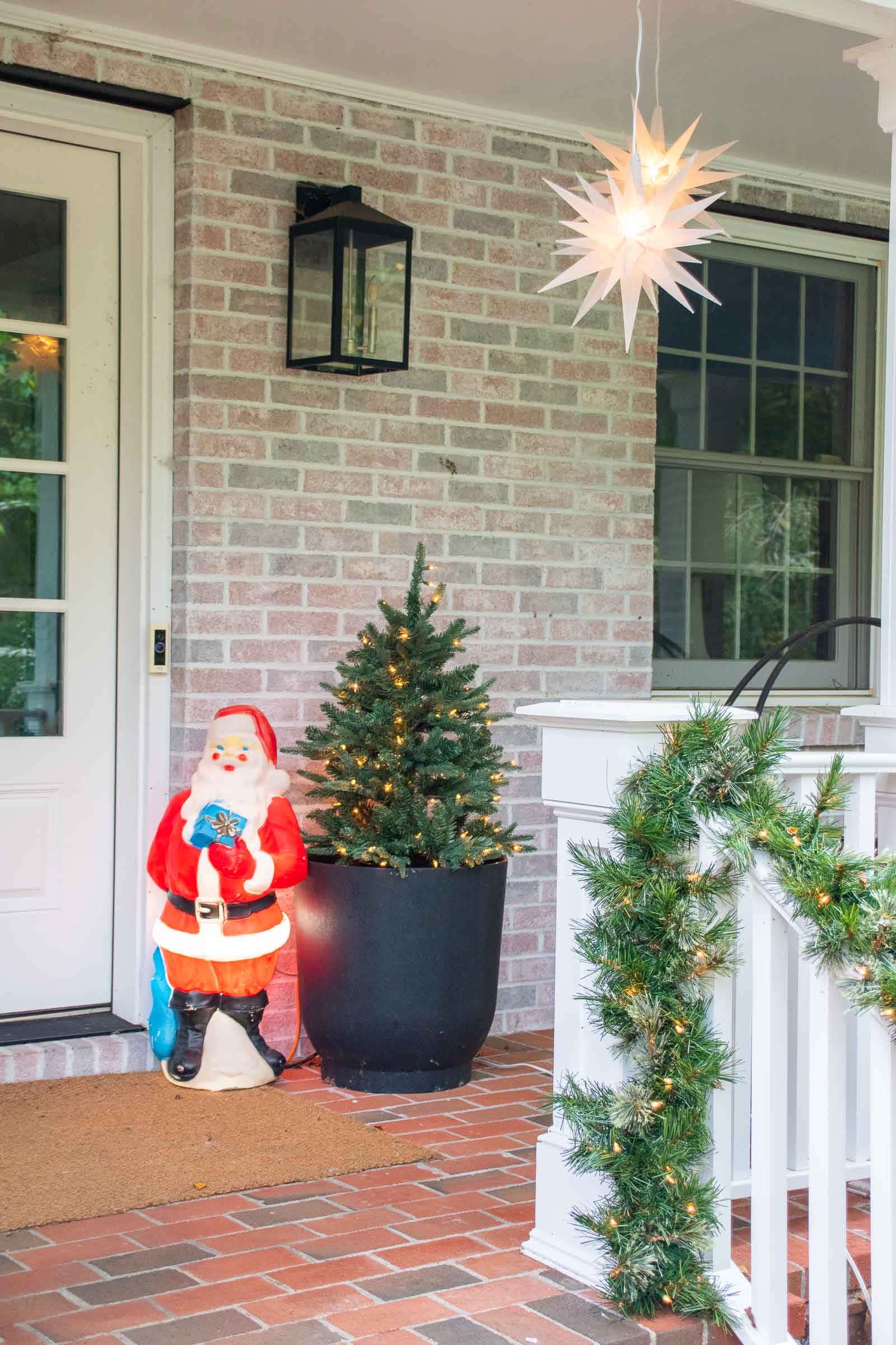 front porch christmas decorations