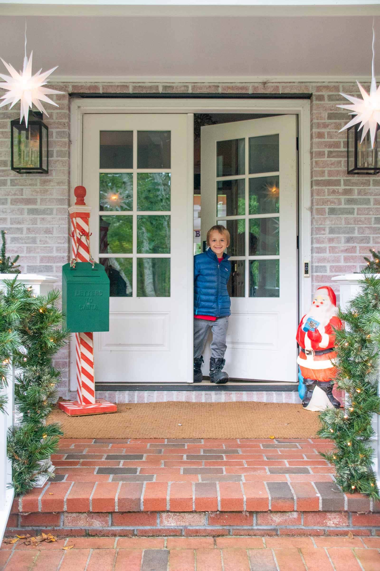 front porch christmas decorations