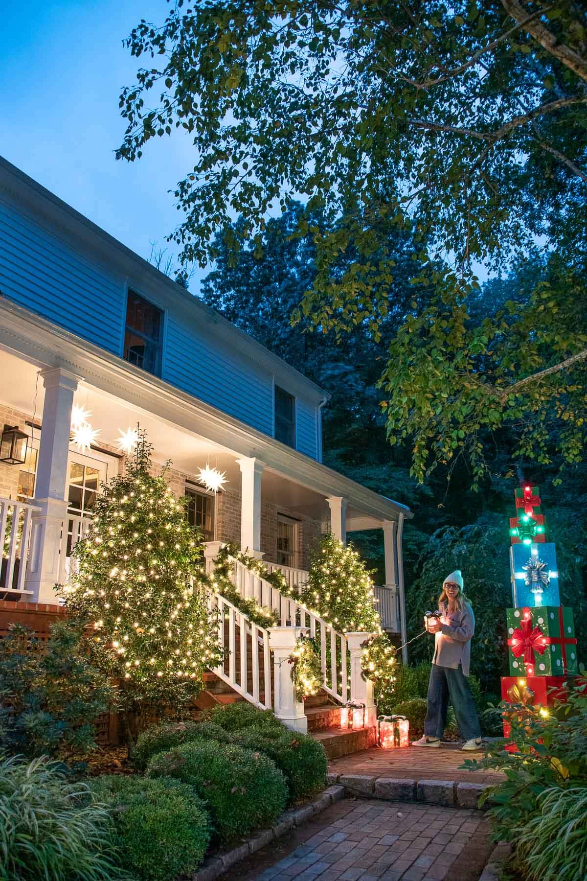 Decorating Our Front Porch For Christmas - At Charlotte's House