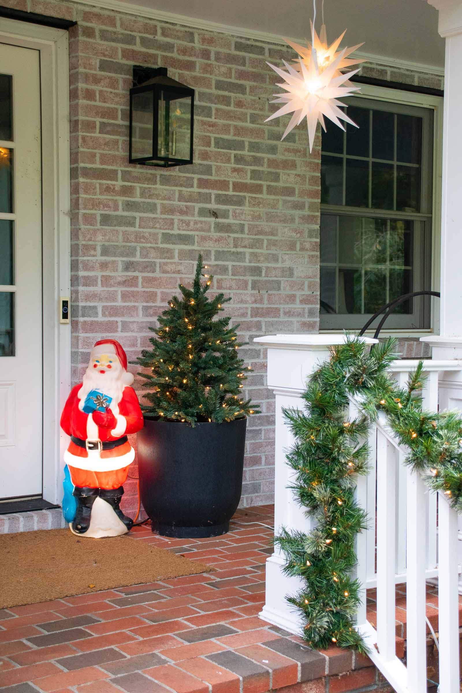 Decorating Our Front Porch For Christmas - At Charlotte\'s House