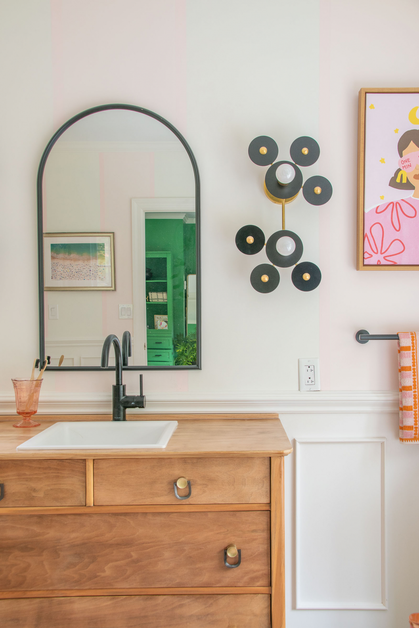 How to Turn a Vintage Dresser into a Bathroom Vanity At Charlotte's House