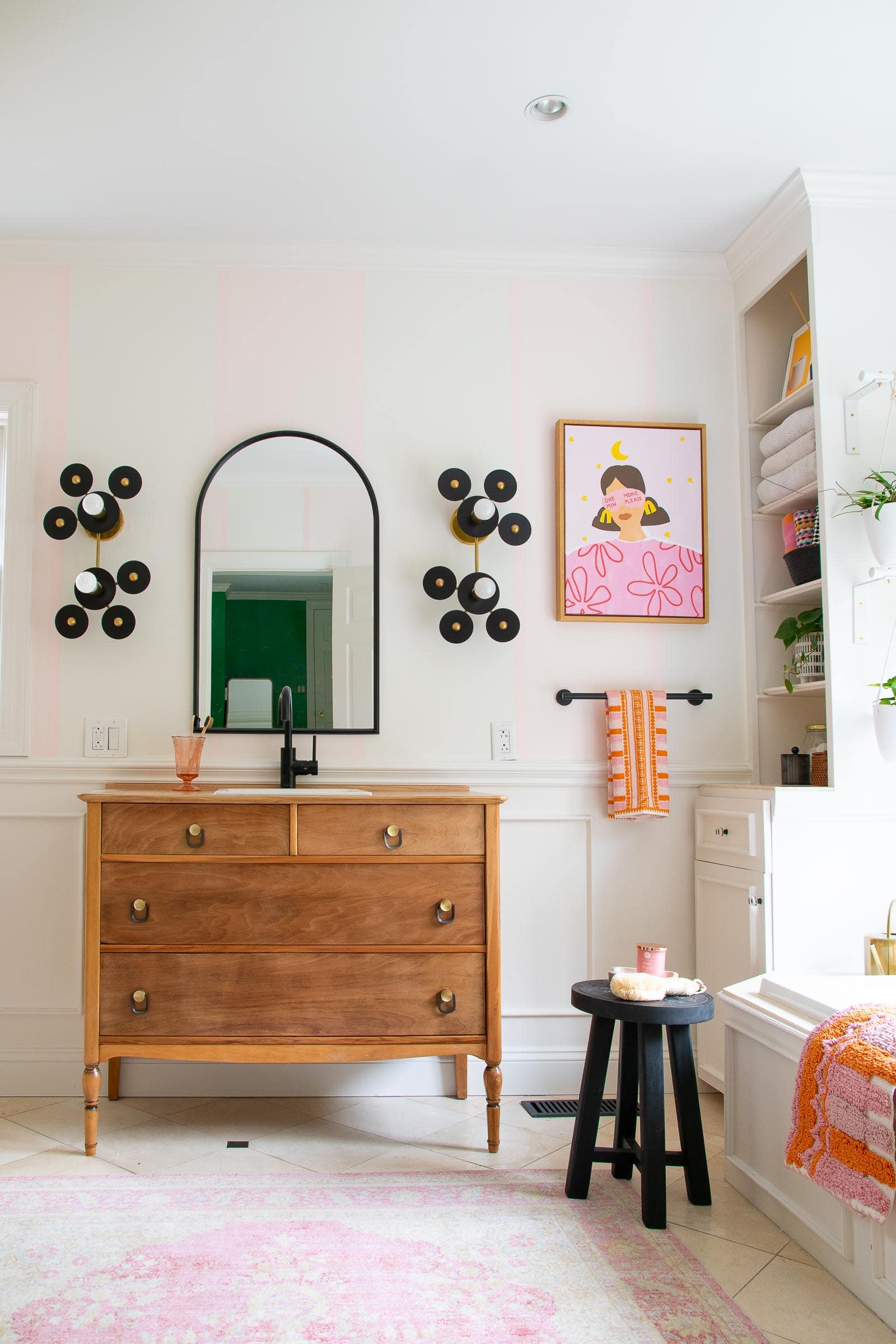 DIY dresser turned vanity