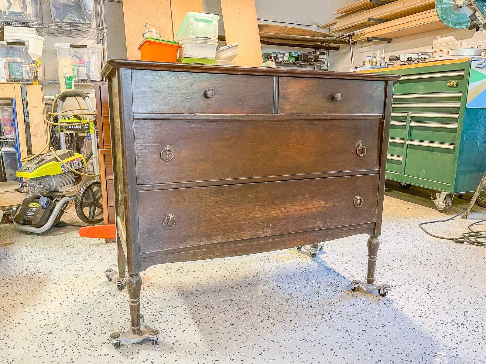 How to Turn a Vintage Dresser into a Bathroom Vanity At Charlotte's House