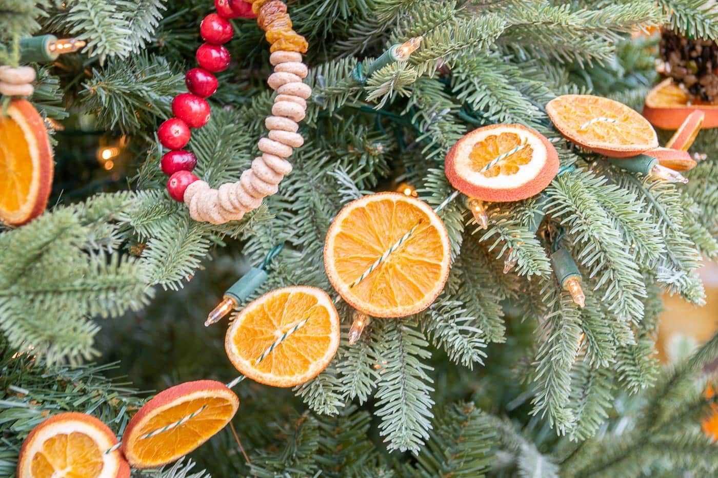 edible ornament bird and animal christmas tree