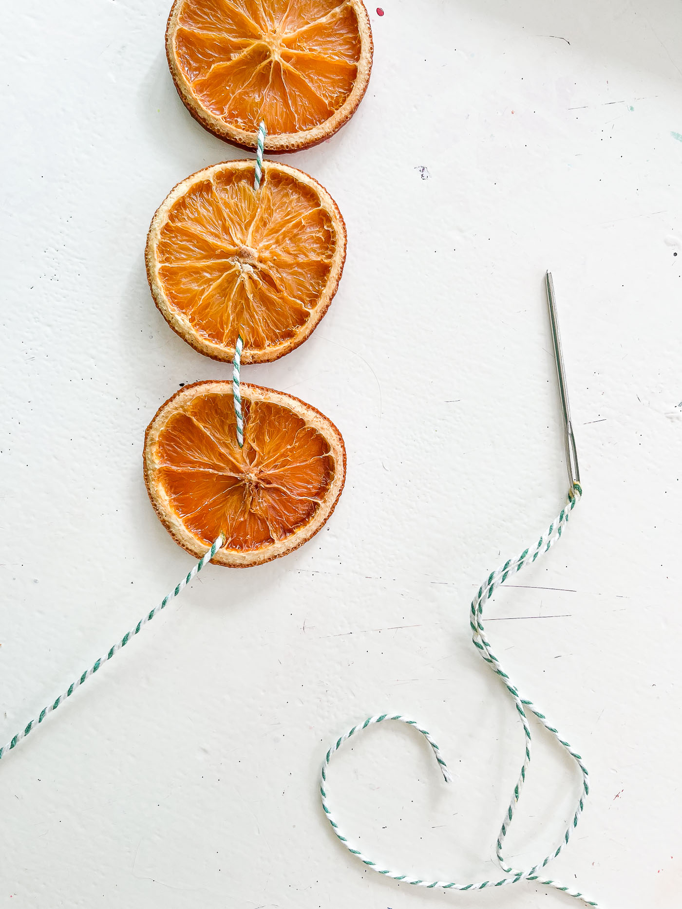 dried orange slice garland