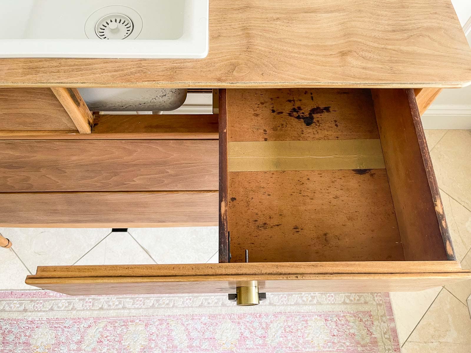 retrofit vanity drawers