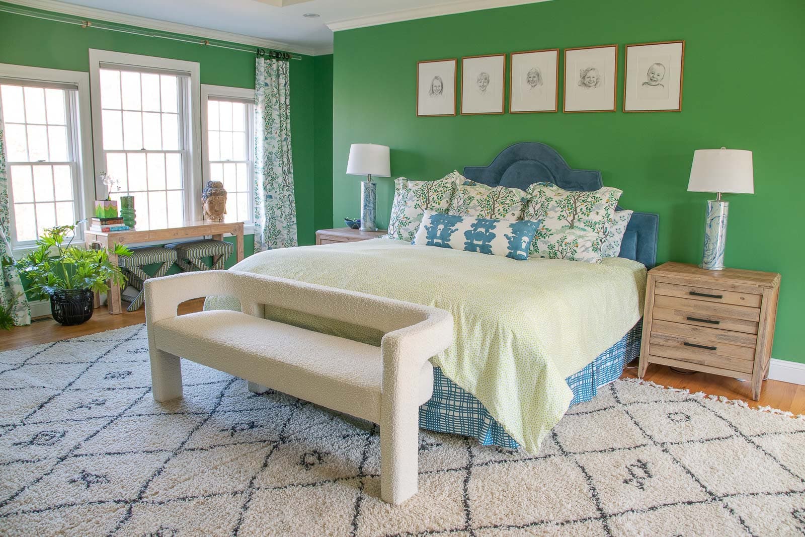 green primary bedroom reveal