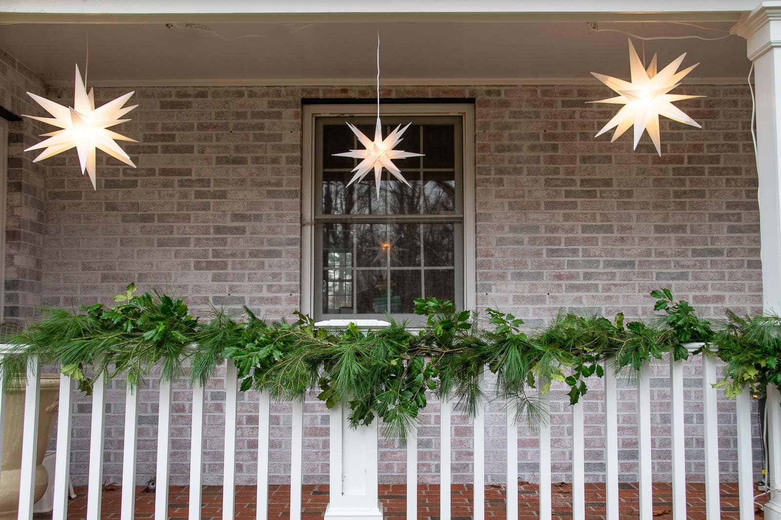 DIY evergreen garland