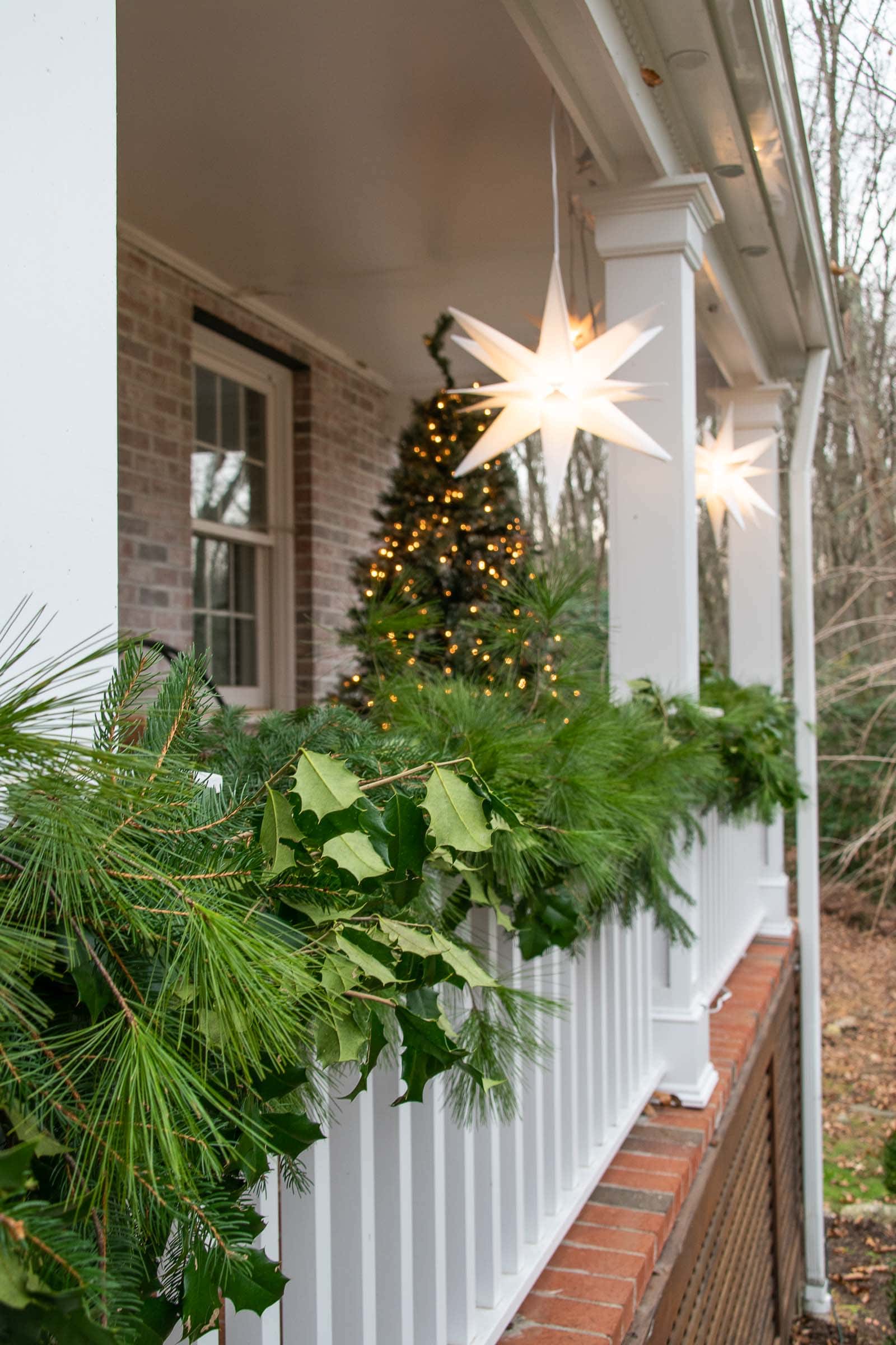 make your own evergreen garland