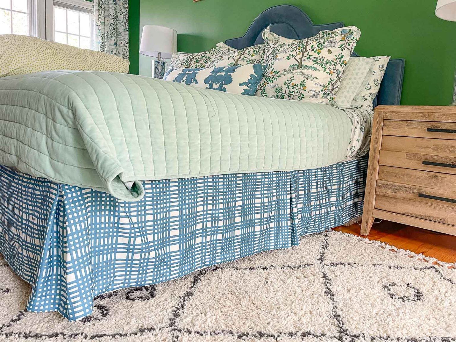 DIY Bedskirt the EASY Way At Charlotte's House