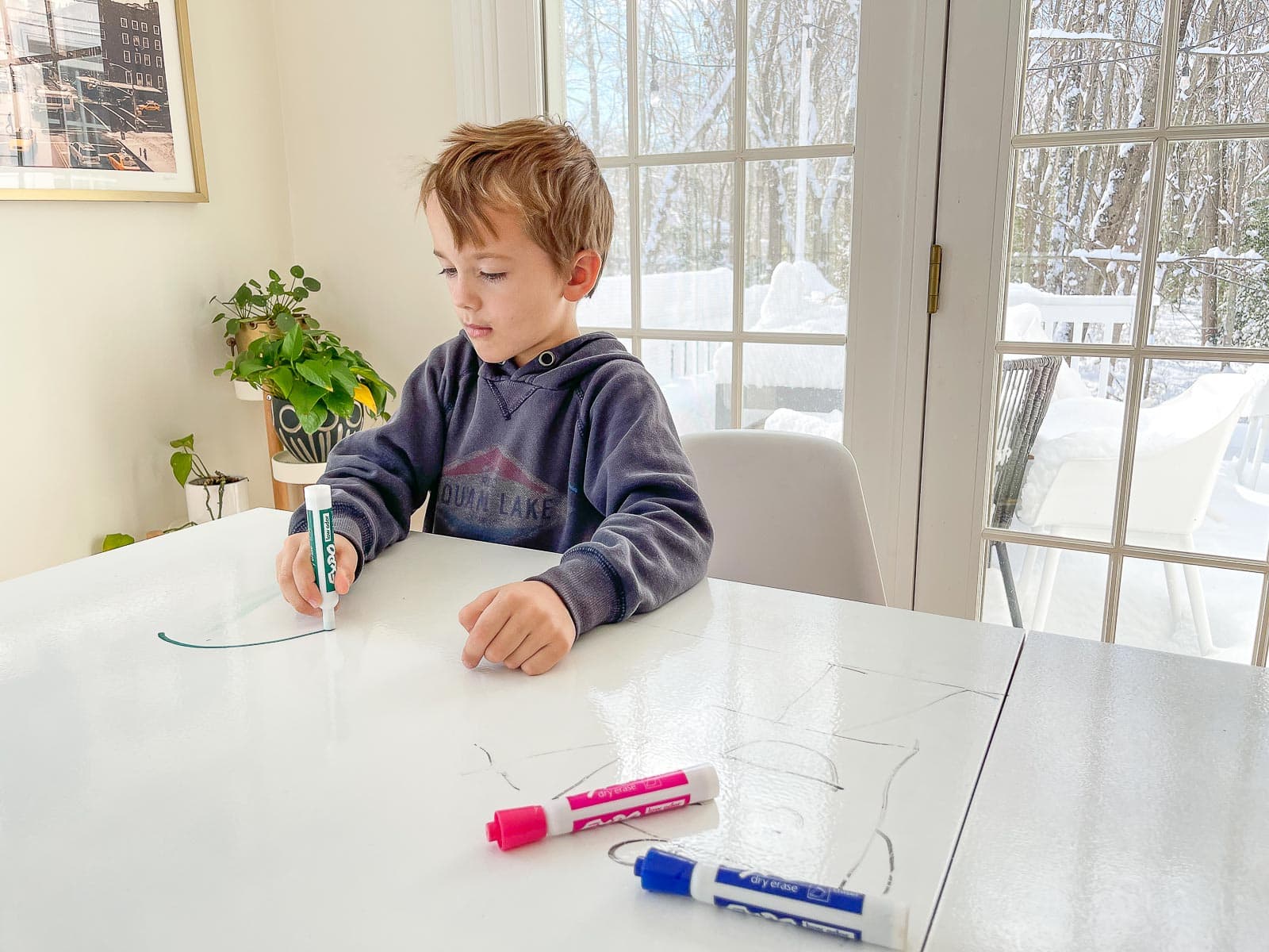 Painting a Dry Erase Table - At Charlotte's House