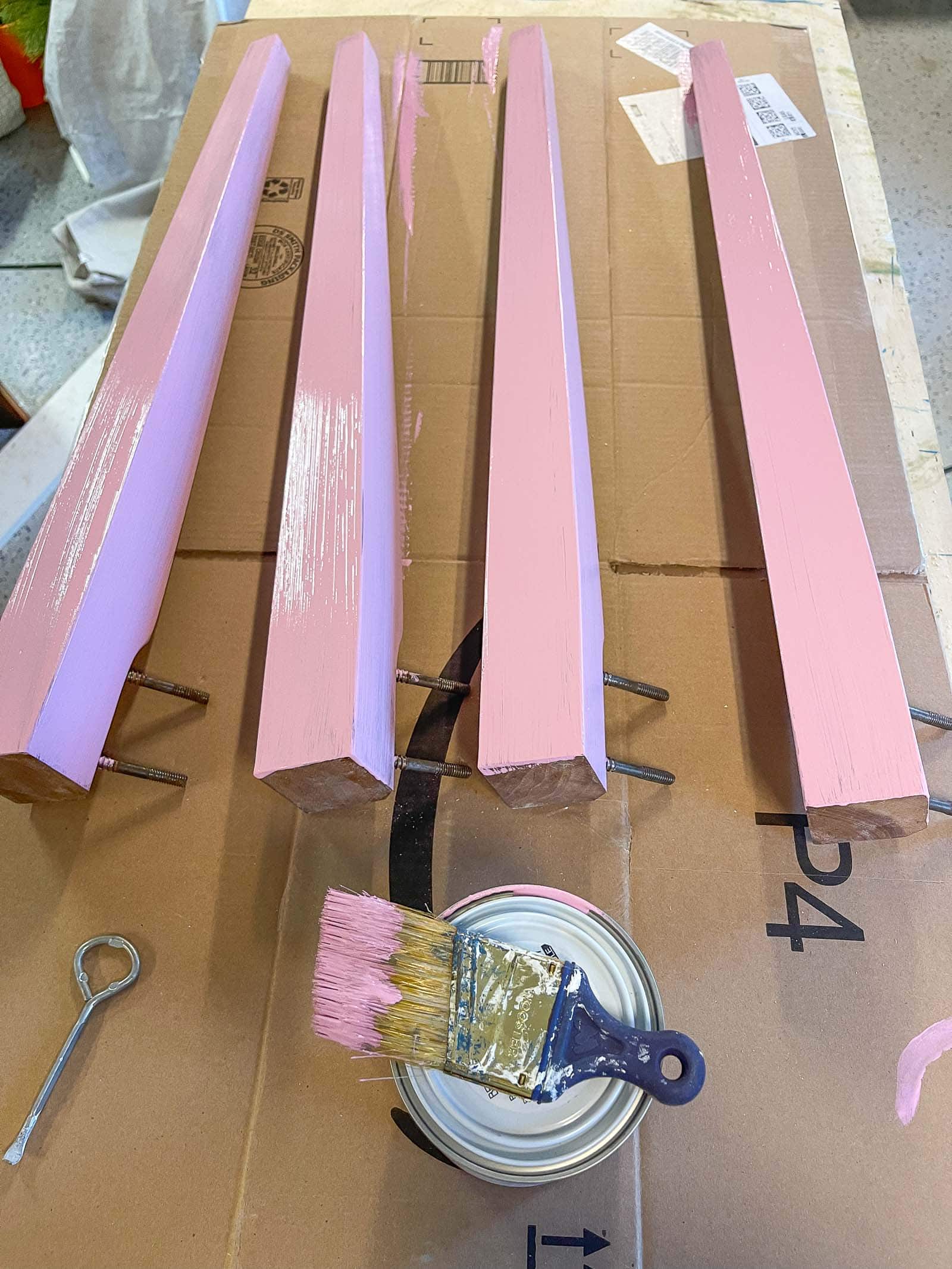 painted table legs