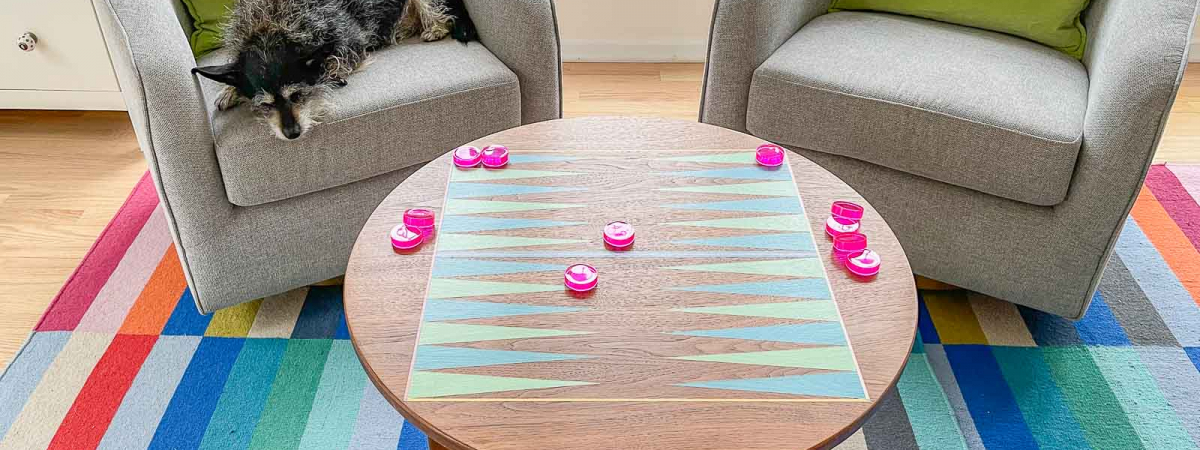 How to Paint a Backgammon Table