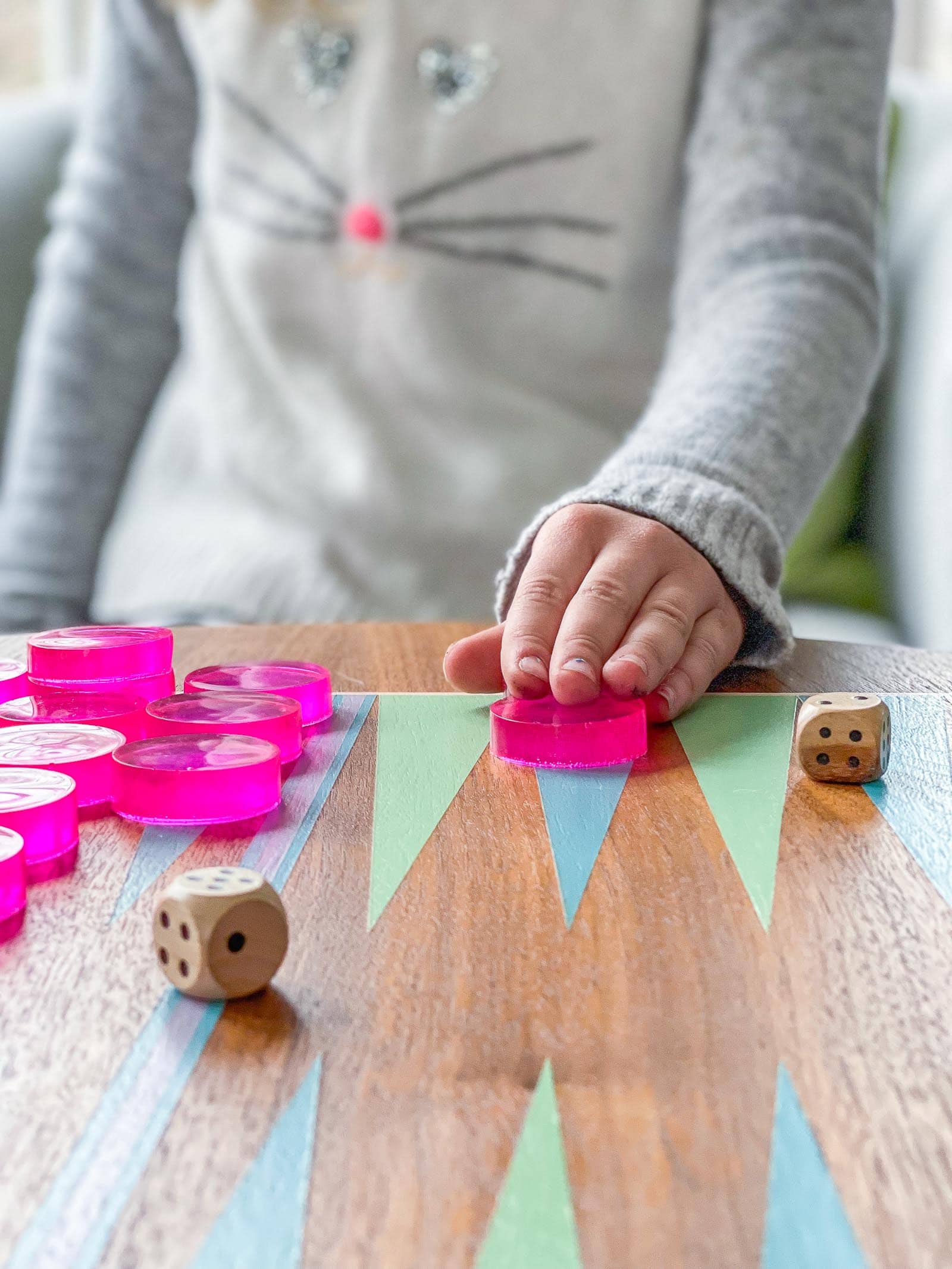 DIY backgammon table