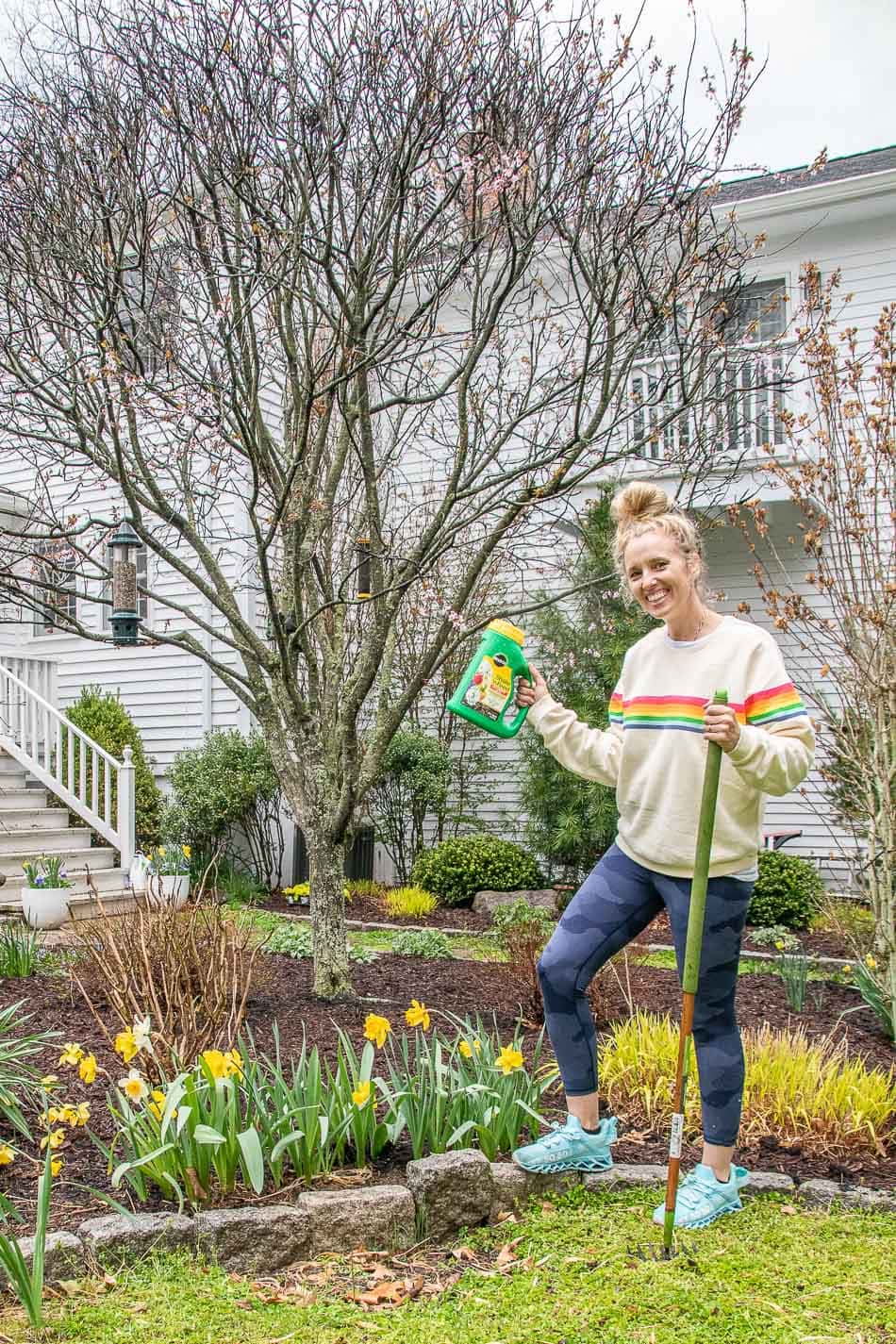 spring garden prep with miracle gro