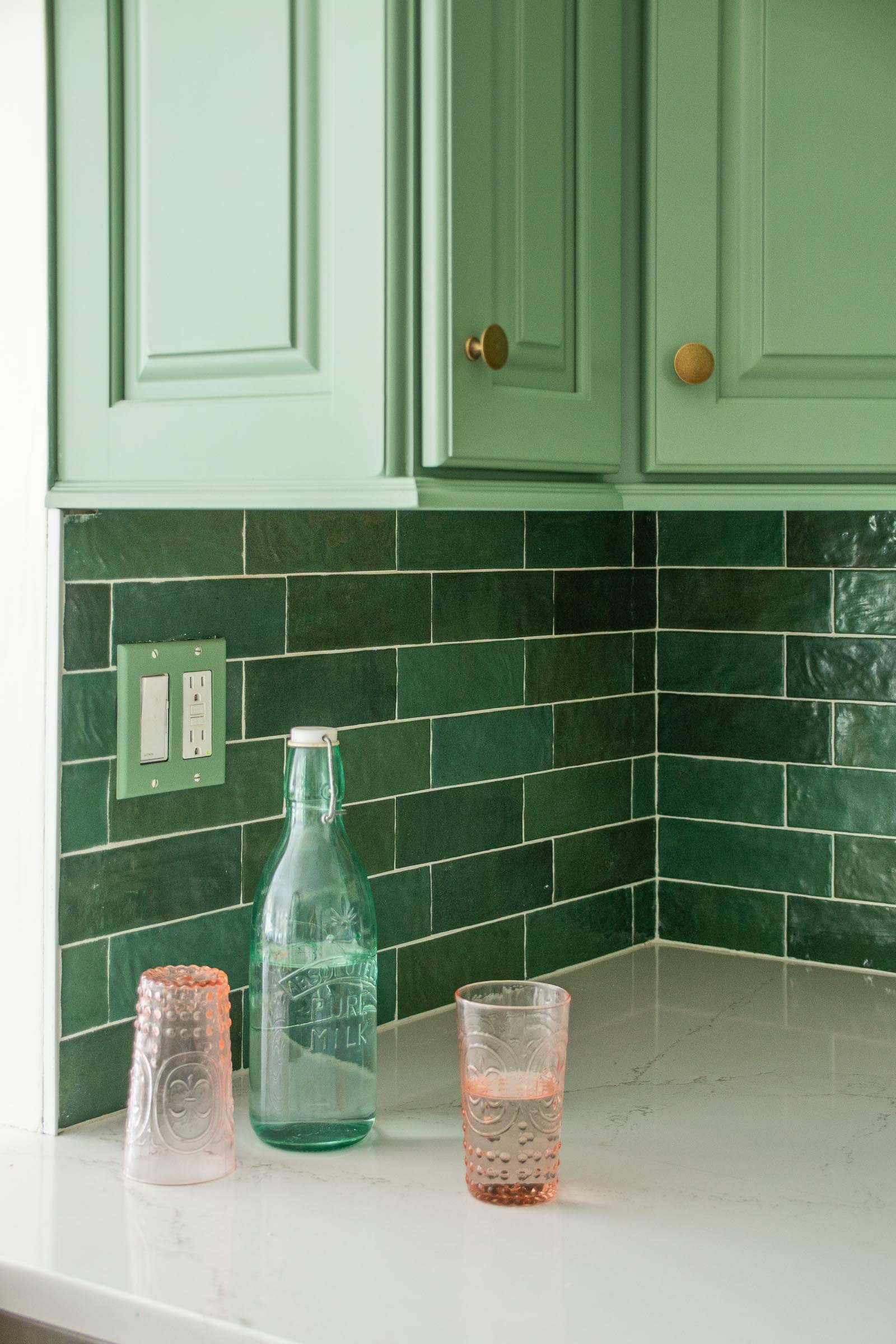 Vibrant Green Kitchen Makeover - At Charlotte's House