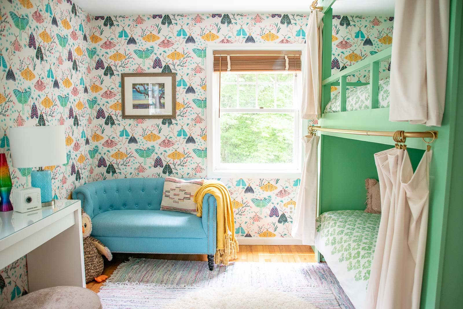 colorful girls bedroom makeover