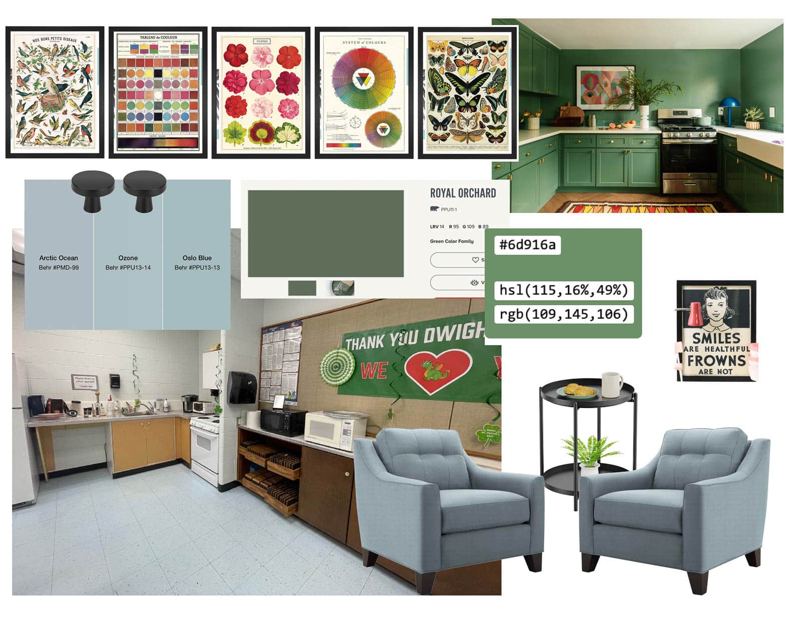 faculty room teachers lounge vision board