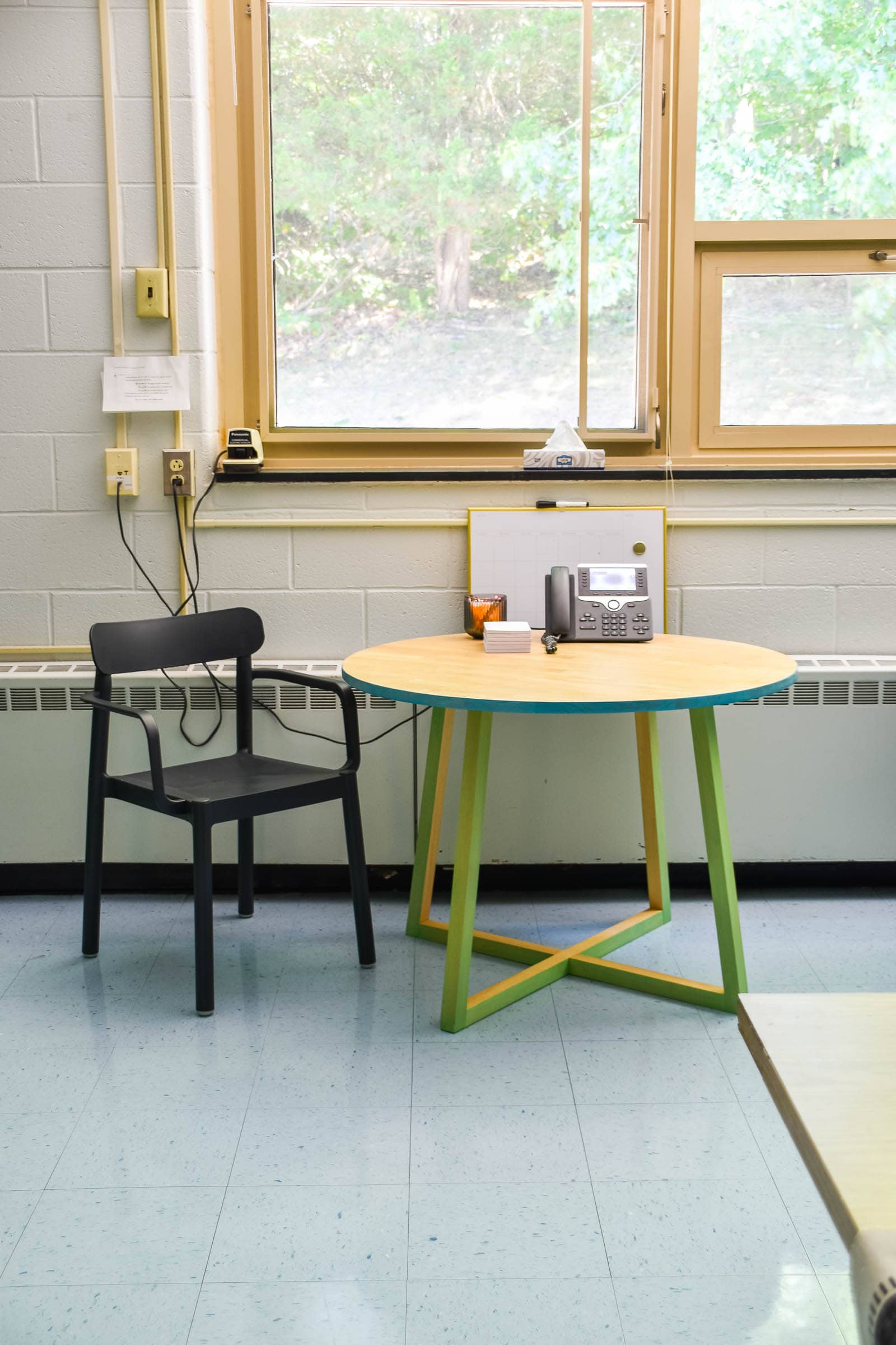 phone station in faculty room