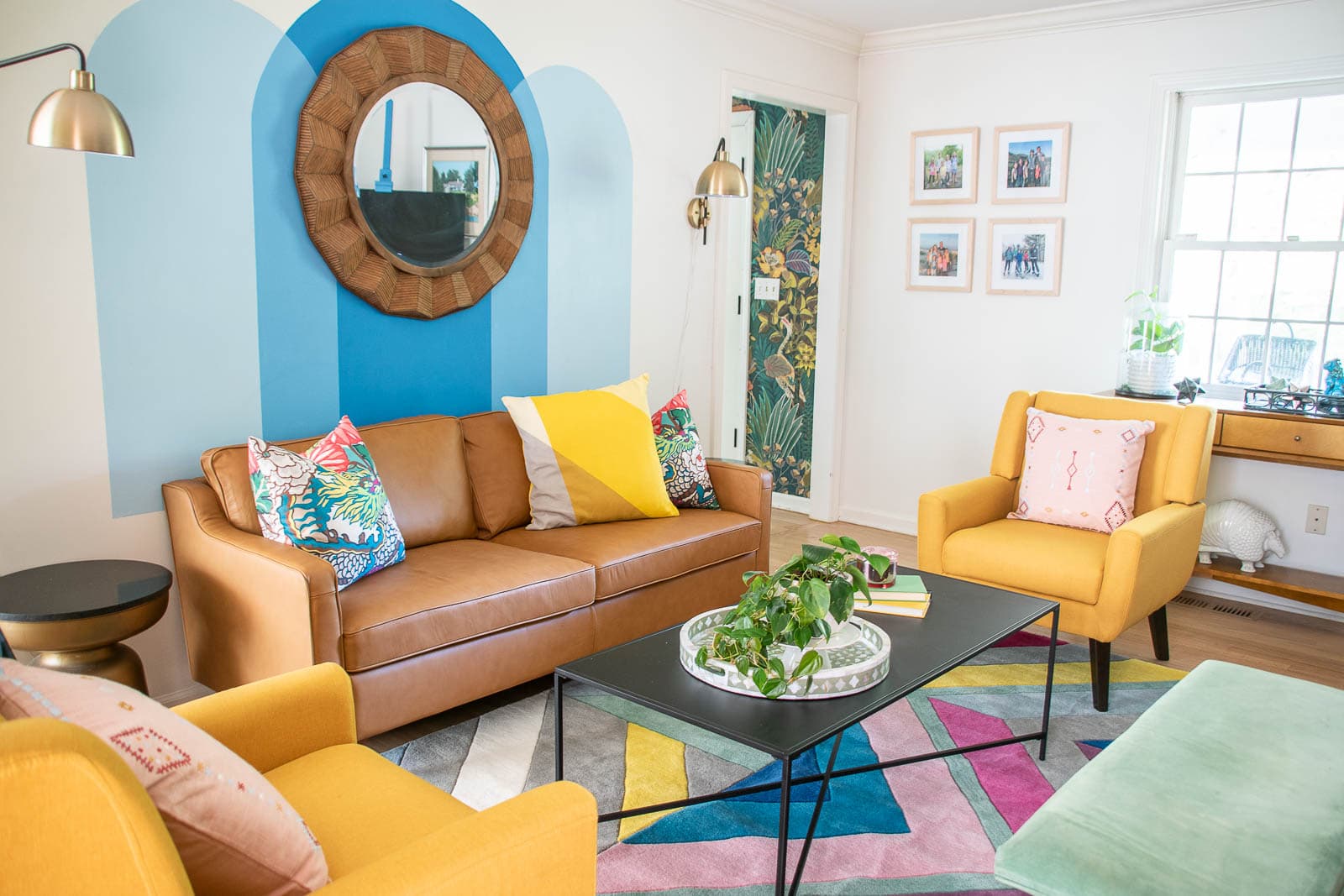 Adding Color and Pattern to Our Family Room