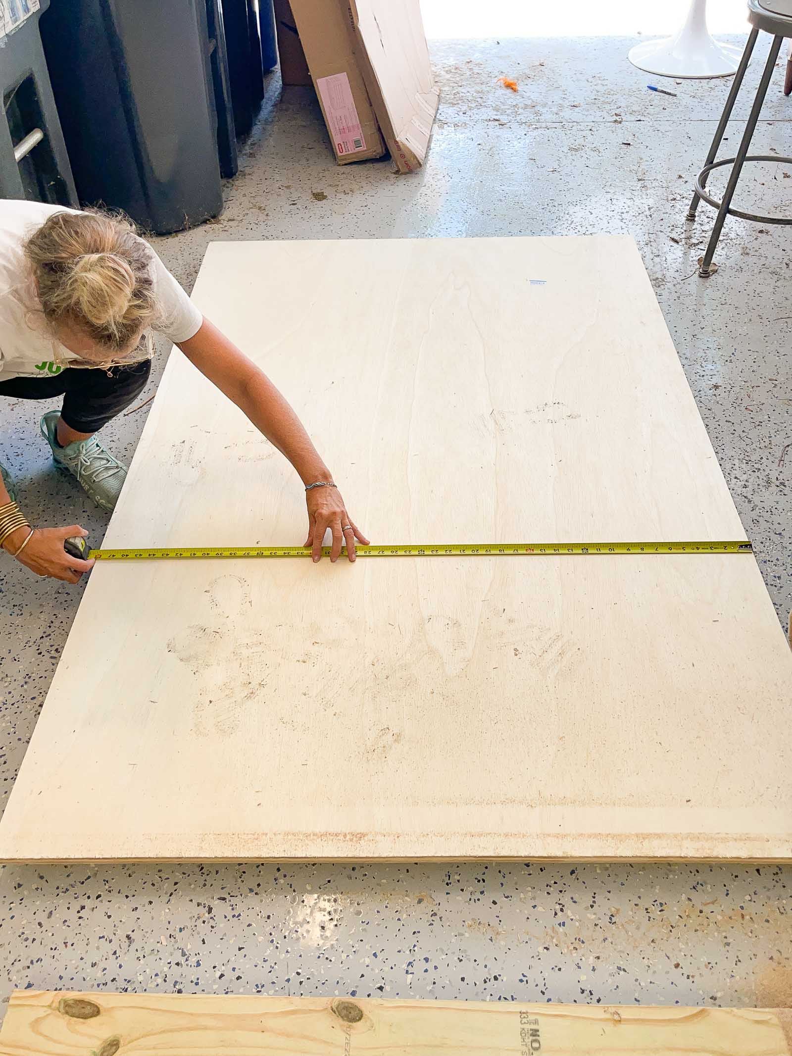 measure and cut your plywood