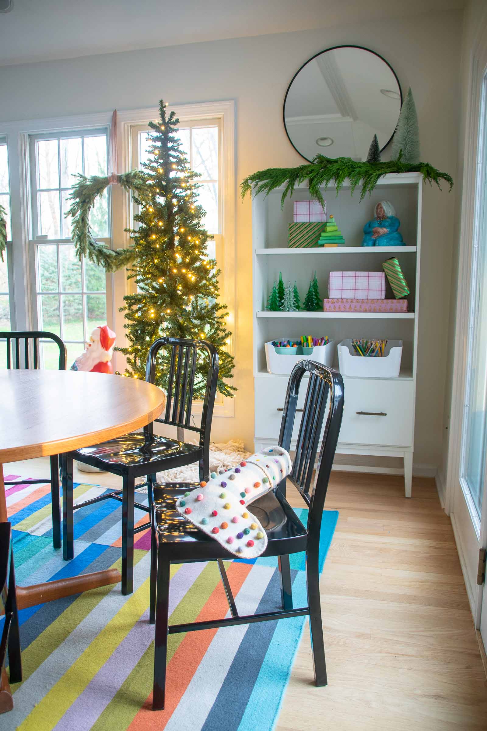 holiday sunroom dining area