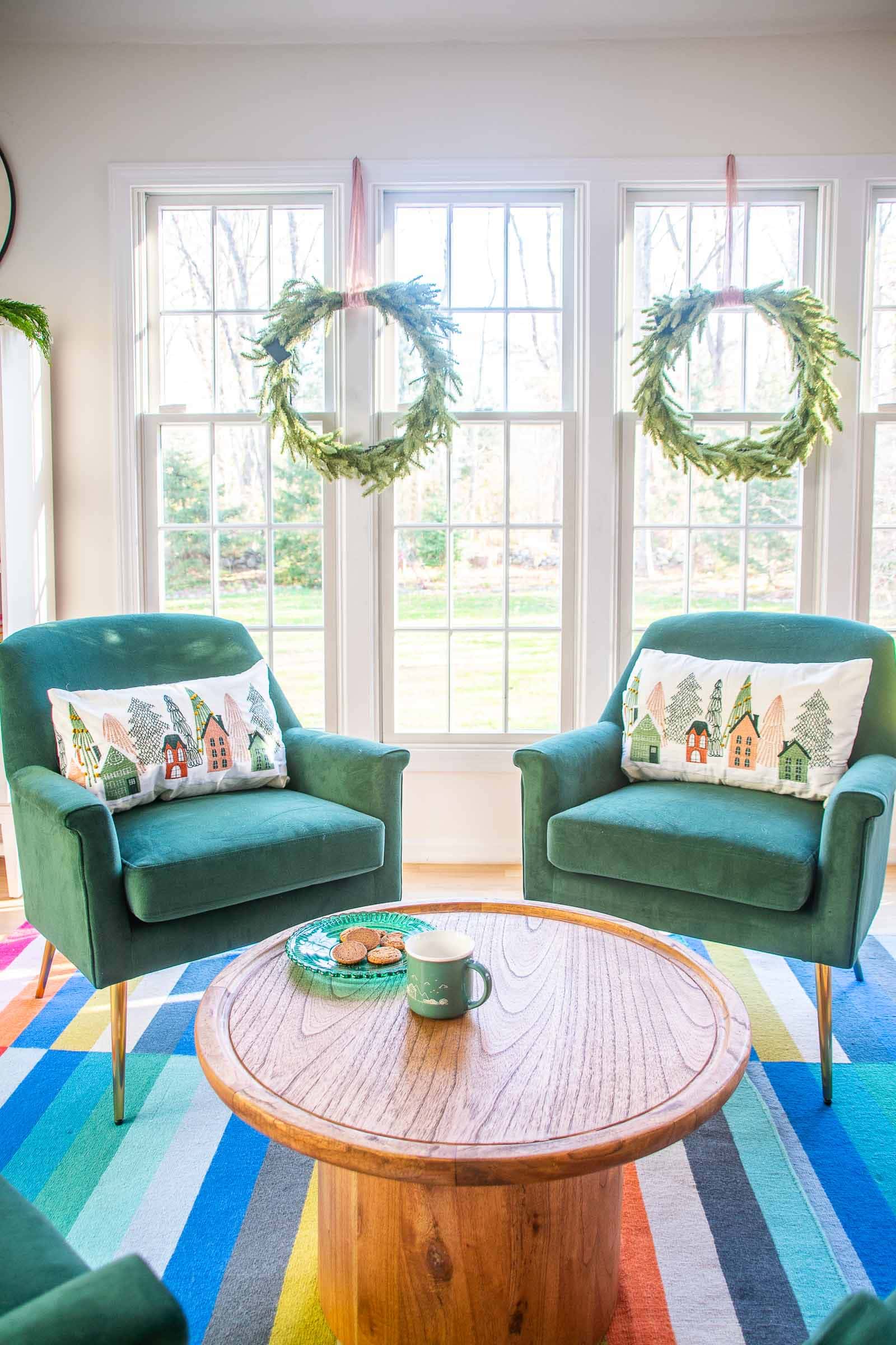 christmas sunroom makeover