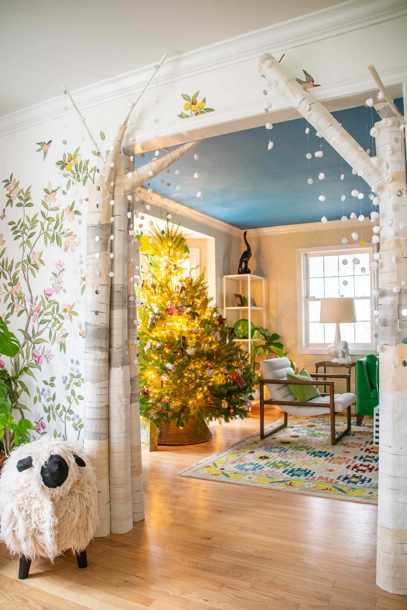 How to Make the Holiday White House Birch Trees in Your Own Home At