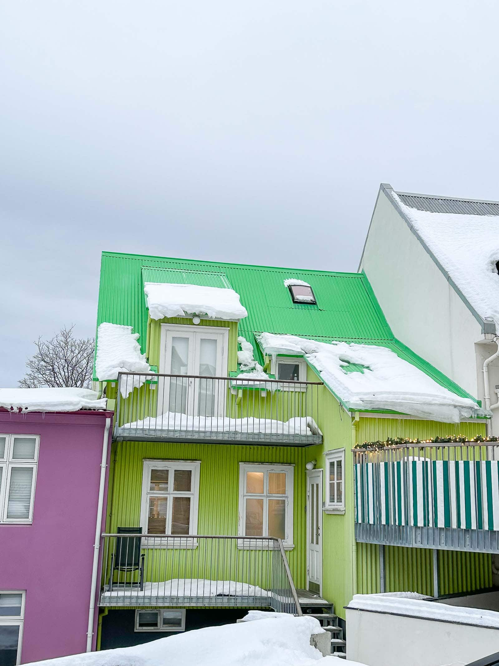 colorful buildings in reykjavik iceland
