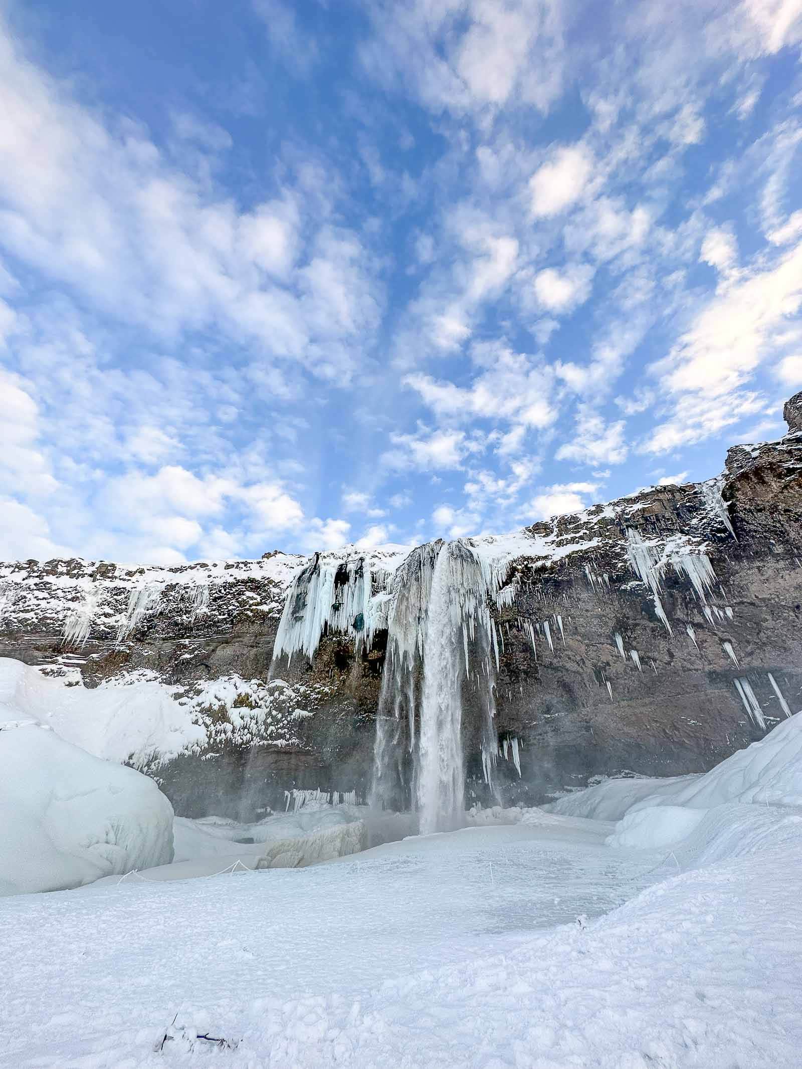 seljalandsfoss waterfall in iceland