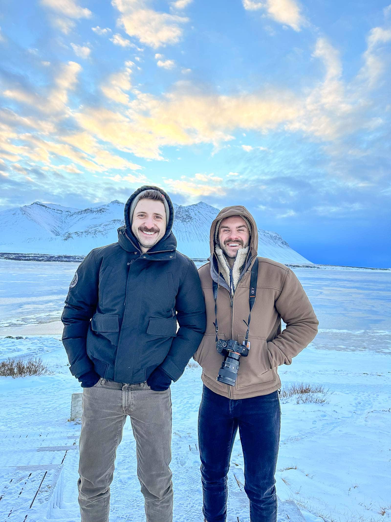 stephen and david in iceland