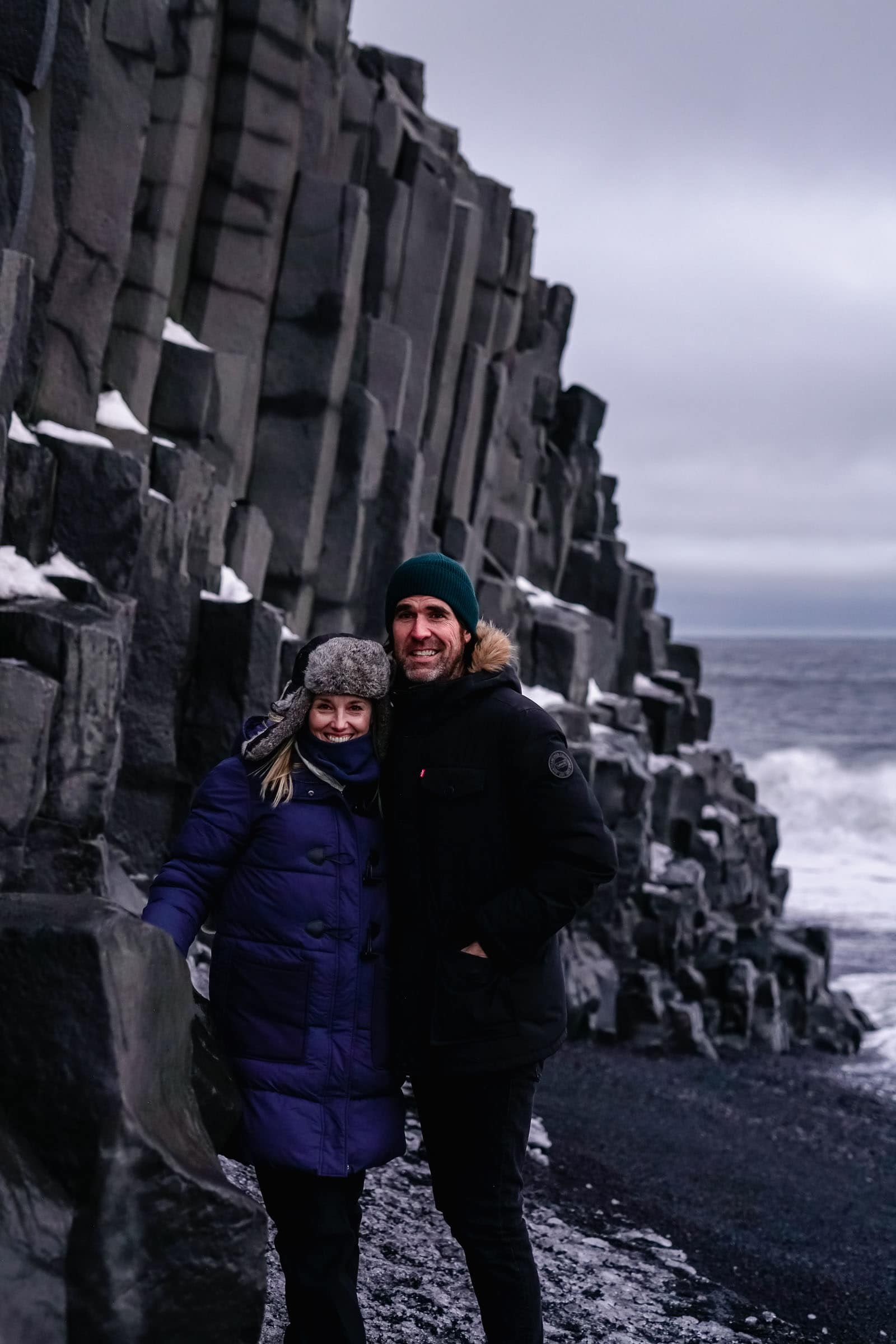 black sand beach in Iceland