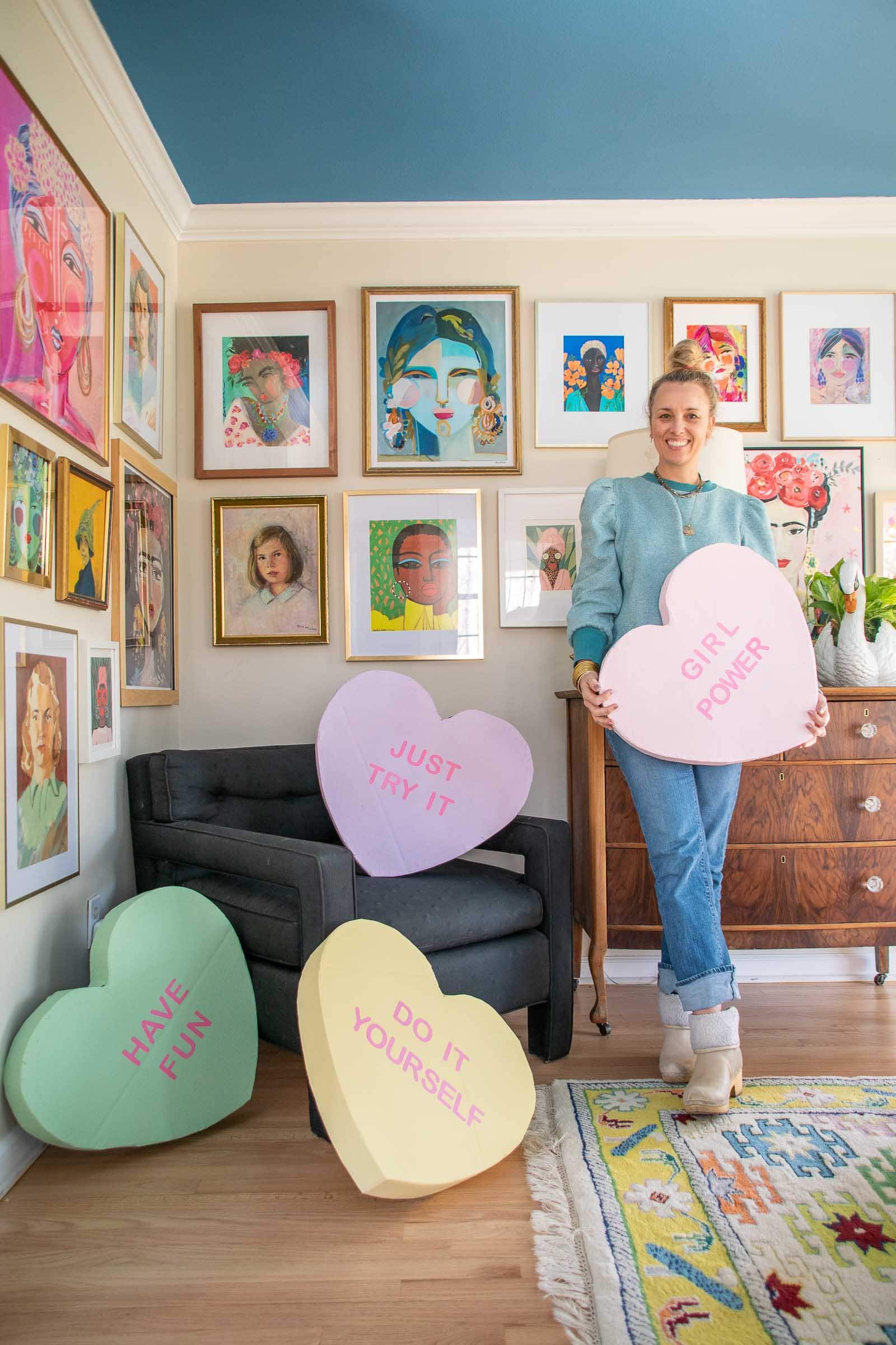 giant cardboard candy hearts