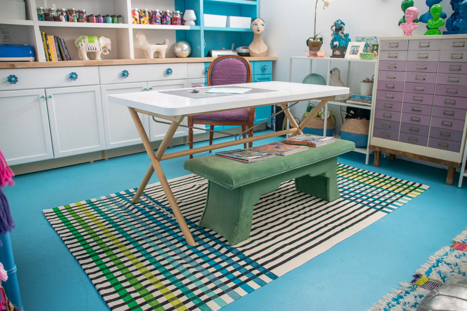 How to Paint an Area Rug At Charlotte's House