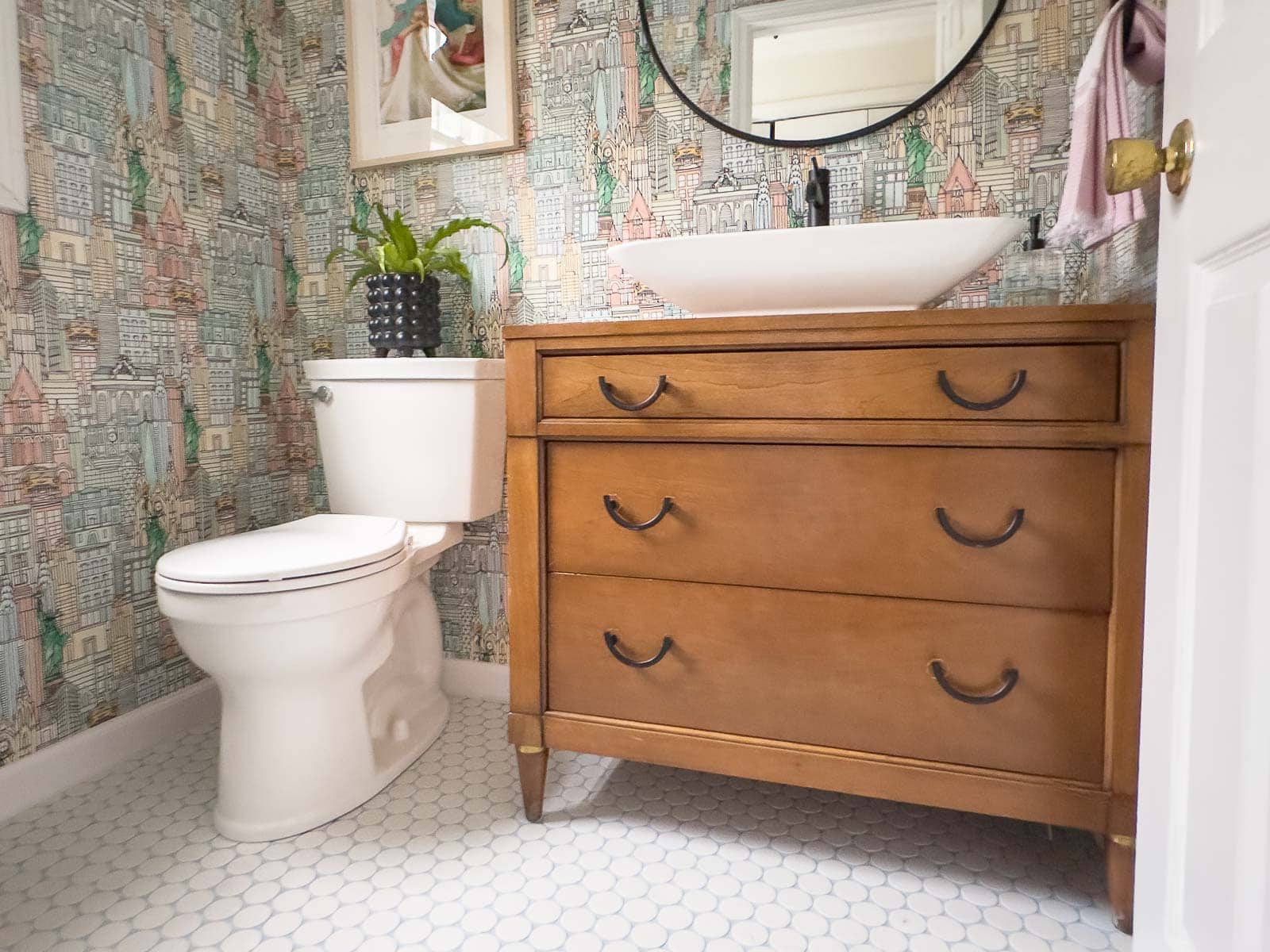 powder room makeover