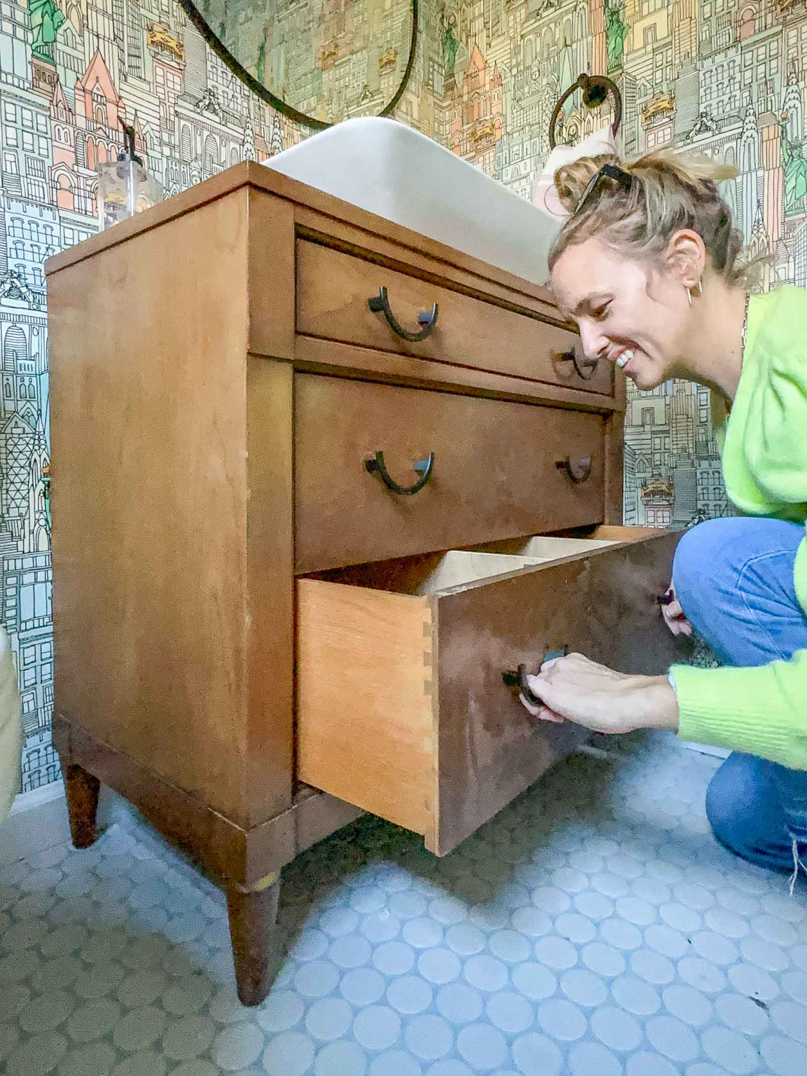 Powder Room Makeover - At Charlotte's House
