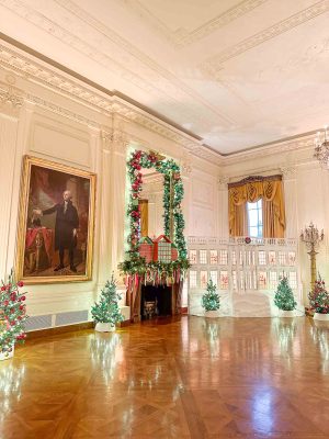 East Room holiday decor White House