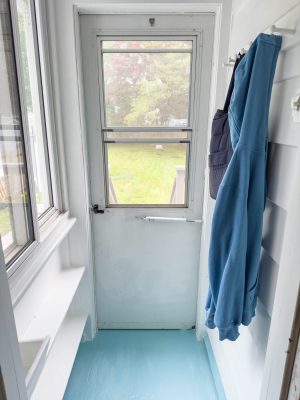 back entry painted floor