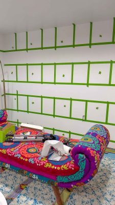 marked squares to paint
