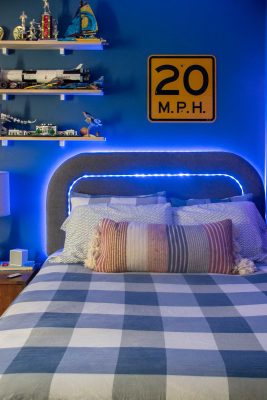 LED upholstered headboard