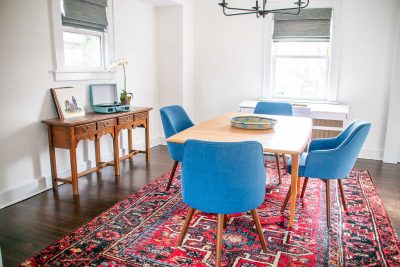 flip house dining room after