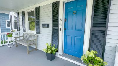 front porch flip house after