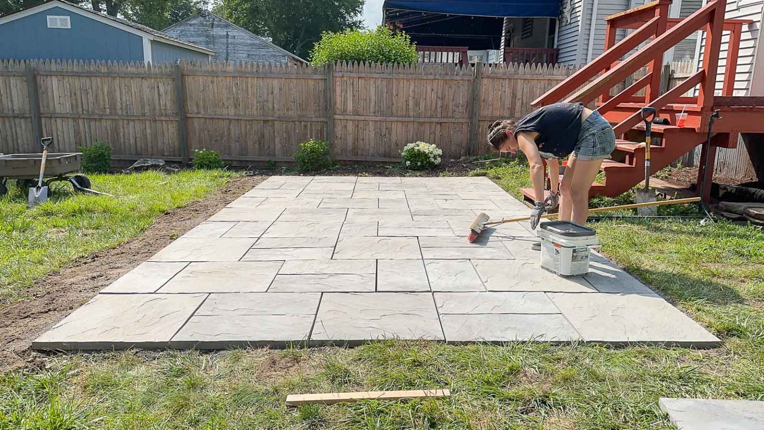 How to Install Your Own Patio - At Charlotte's House